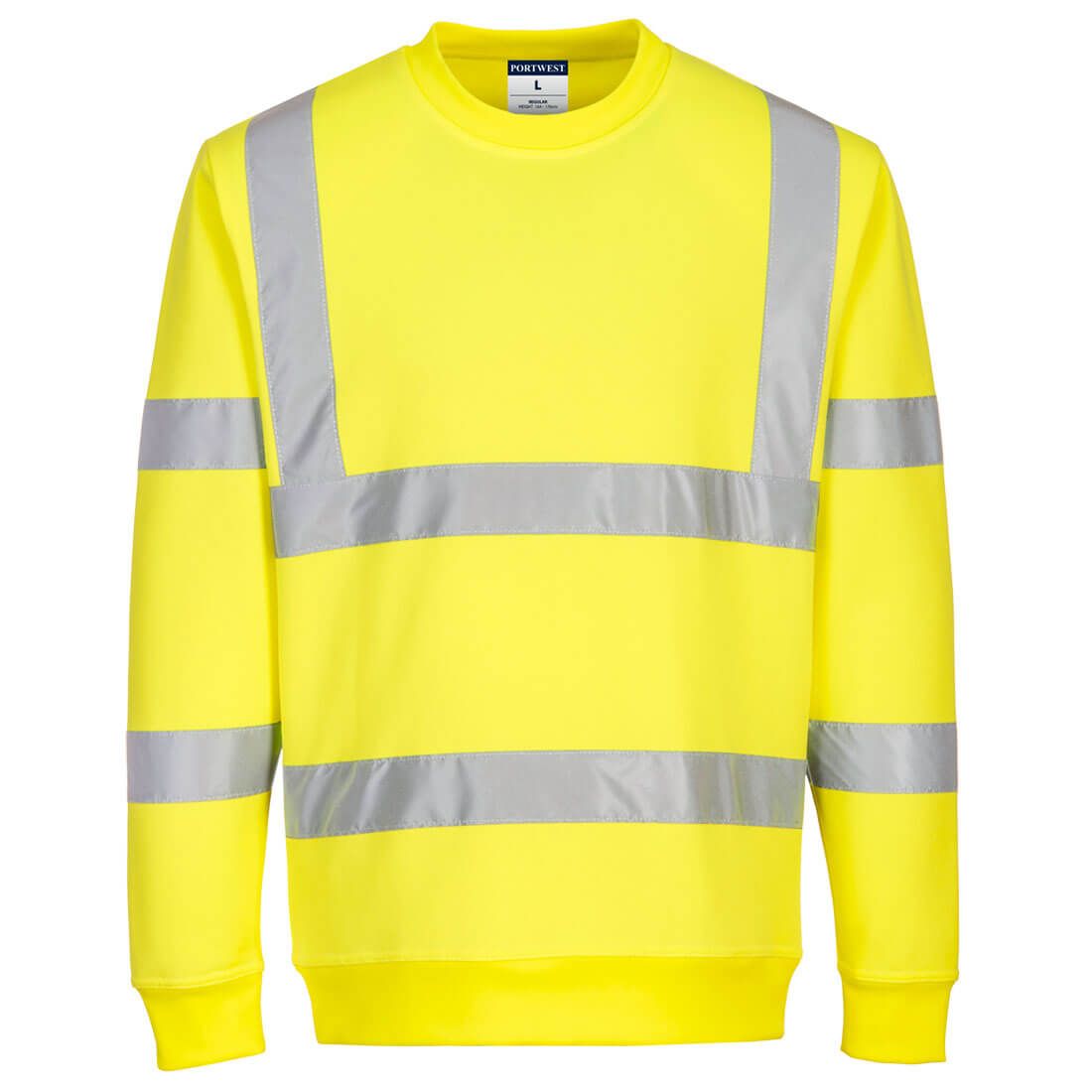 Portwest EC13 Warnschutz-Sweatshirt, Gelb, Gr. XL