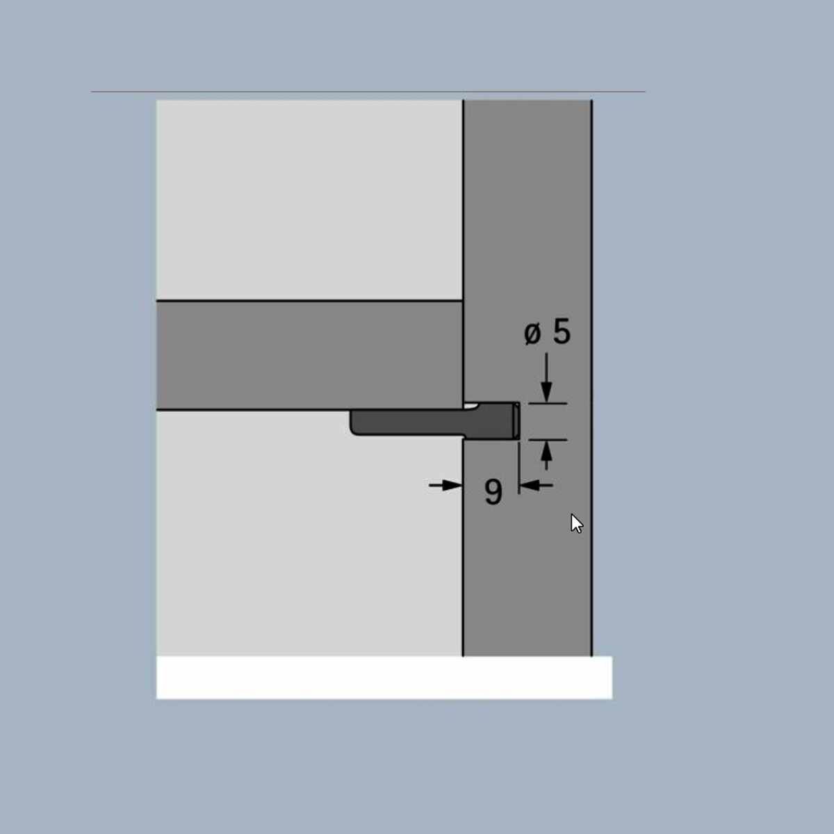 Bodenträger Löffel 5mm