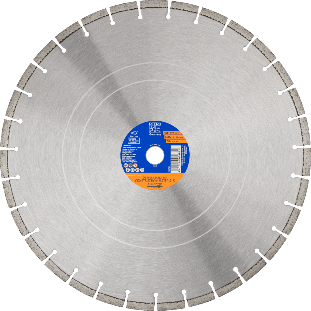 PFERD Diamantwerkzeuge für die Bauindustrie DS 450X3,2X25,4 PSF
