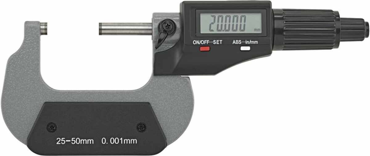 Bügelmessschraube digitalohne Datenausgang 25-50 mm FORTIS