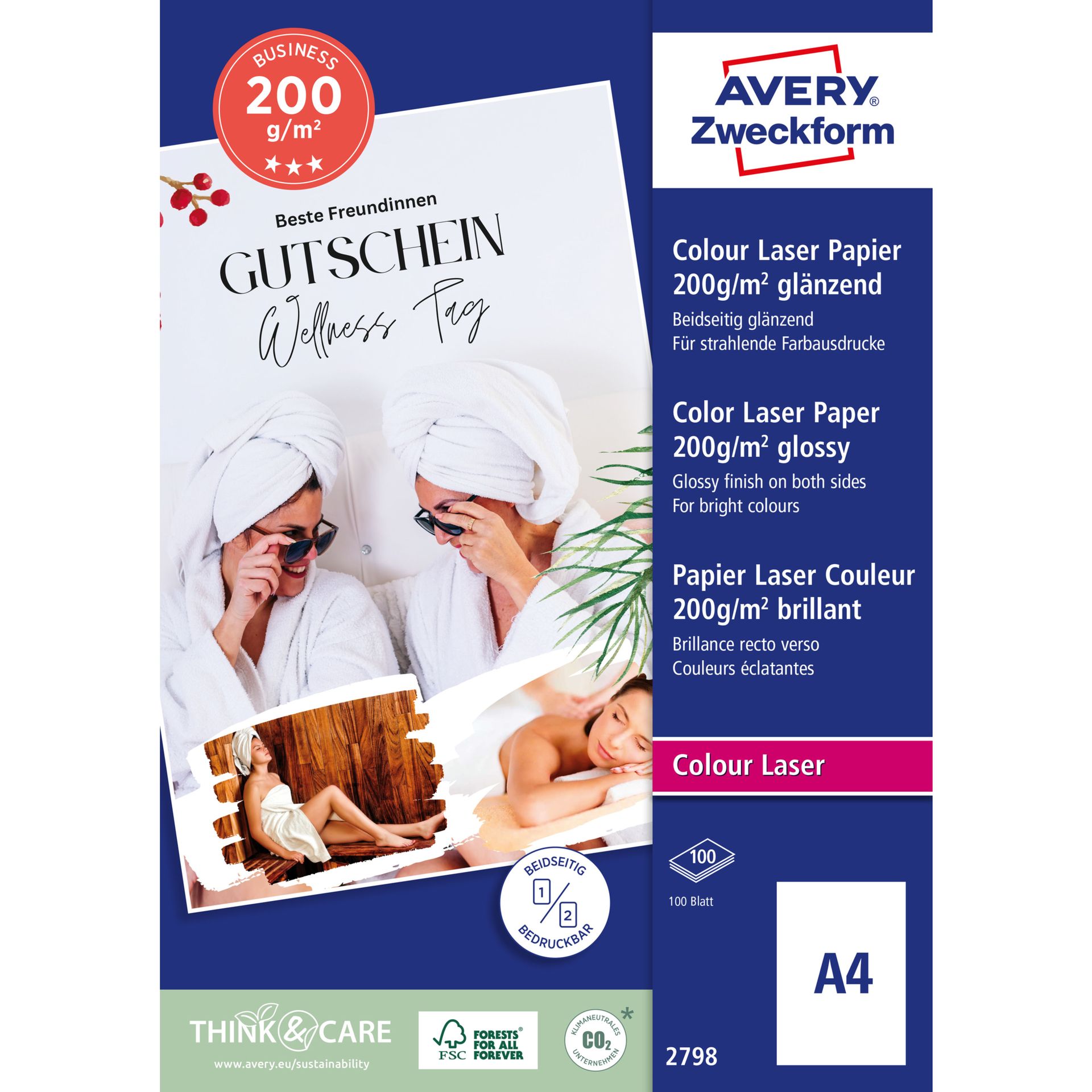Colour Laser Papier Premium 100 Bl./Pack.