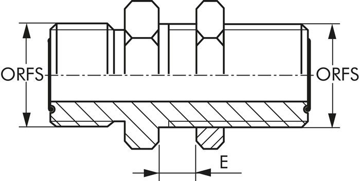 ORFS-Schottverschraubung UNF 9/16"-18(AG)