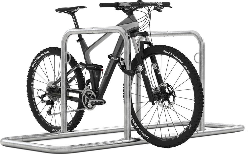 Fahrrad-Anlehnsystem Modell Galaxy verzinkt L 2170 mm, 4 Plätze