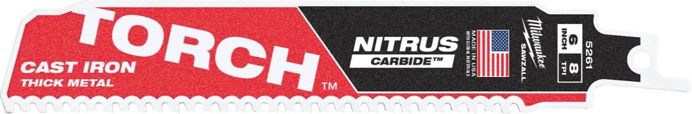 Säbelsägeblatt Metall THE TORCH NITRUS HM 5er 150 x 3,2 mm (8 TPI)