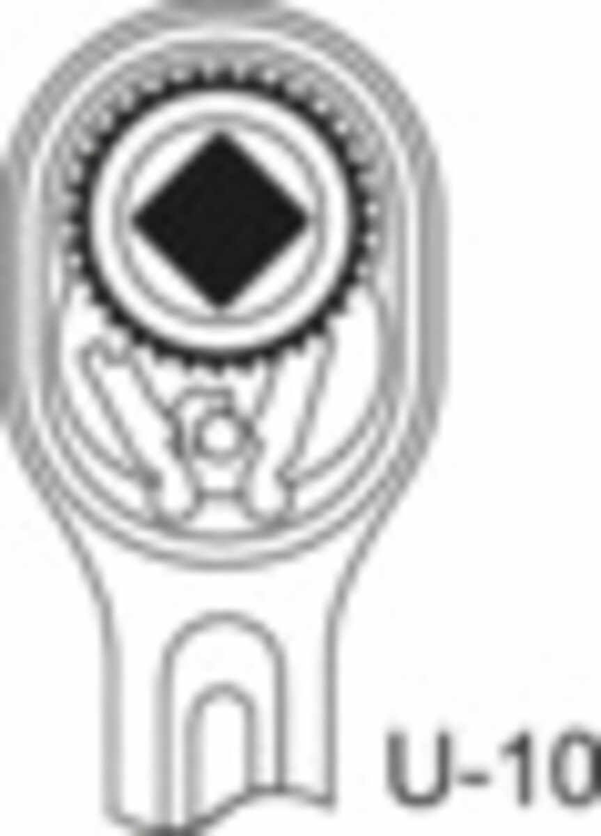 3093 U-10 Umschaltknarre 3/8" 200 mm
