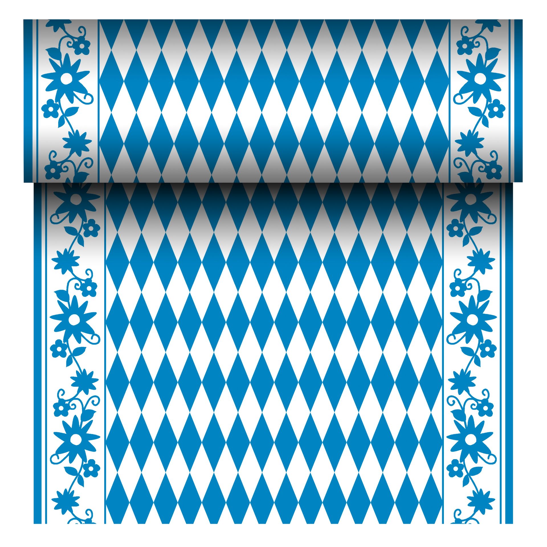 Tischläufer 24mx40cm byrisch blau