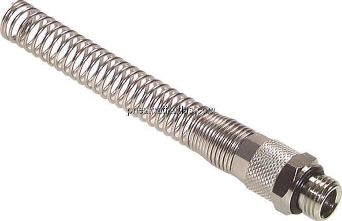 Gerade Verschraubung G 1/8"-6x4mm mit Knickschutz