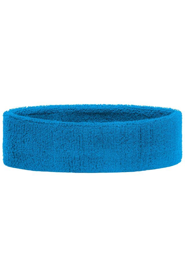 Terry Headband Frottee Stirnband für Sport und Freizeit blau, Gr. one size