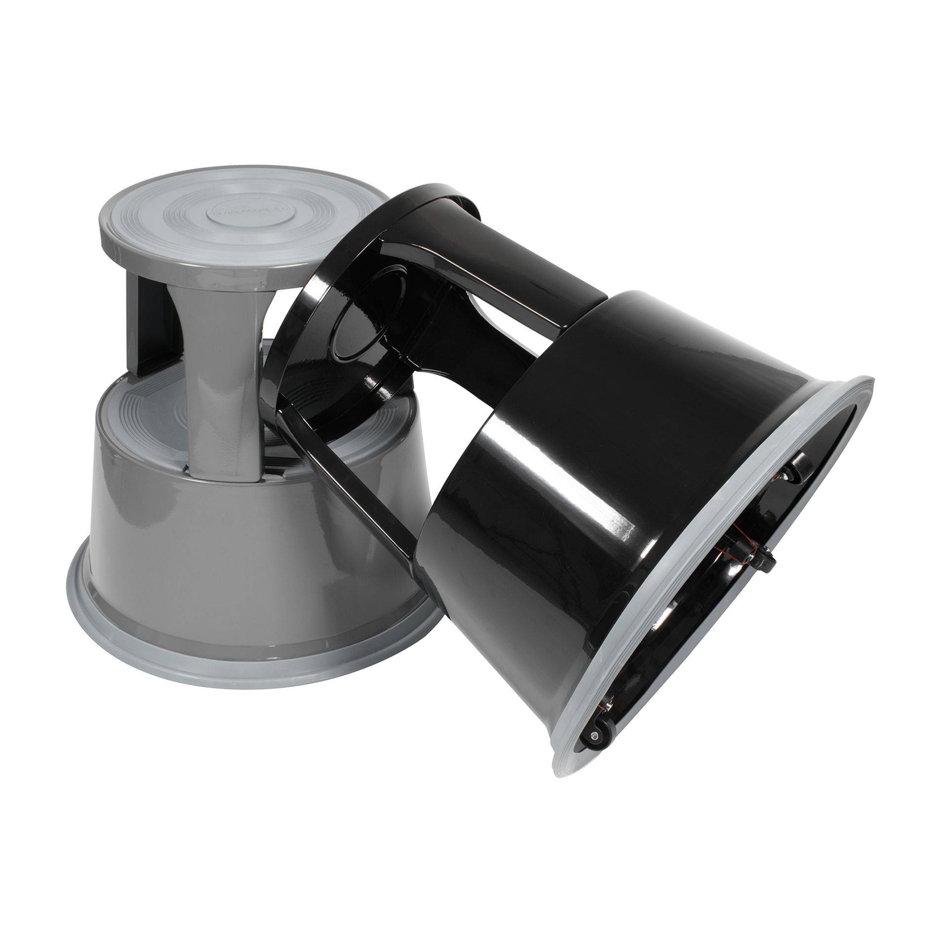 Rollhocker mit 3 Gleitrollen Metall schwarz