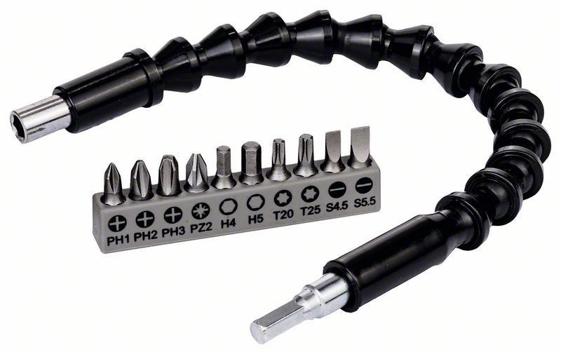Bosch 11 Stk. flexible Verlängerung aus Kunststoff