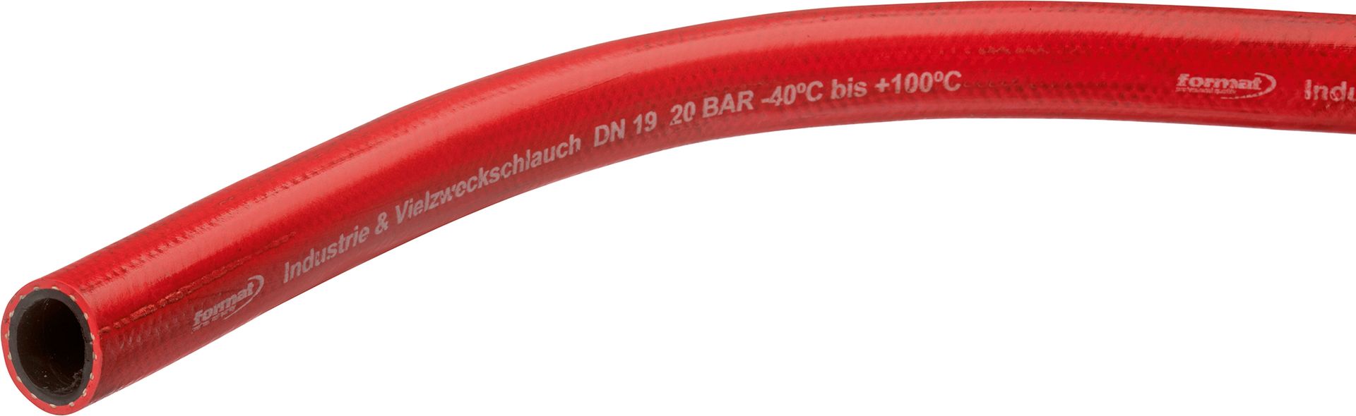 FORMAT EPDM Industrie-/Vielzweckschlauch rot