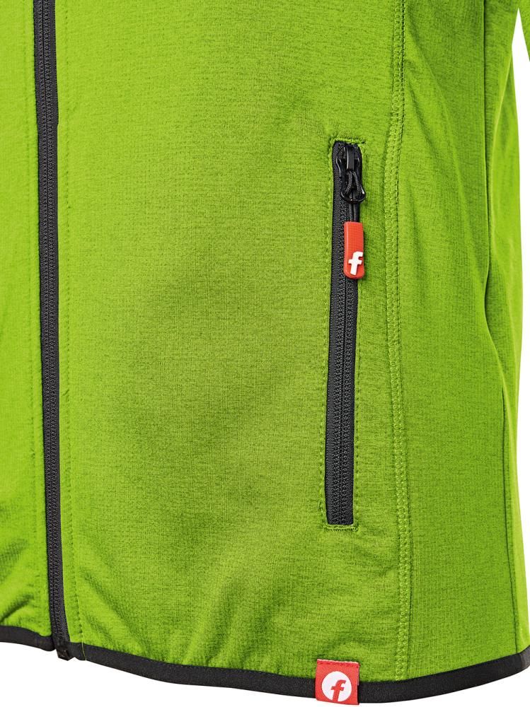 Tech-Fleecejacke lime/schwarz meliert Gr. 2XL Fortis Elements