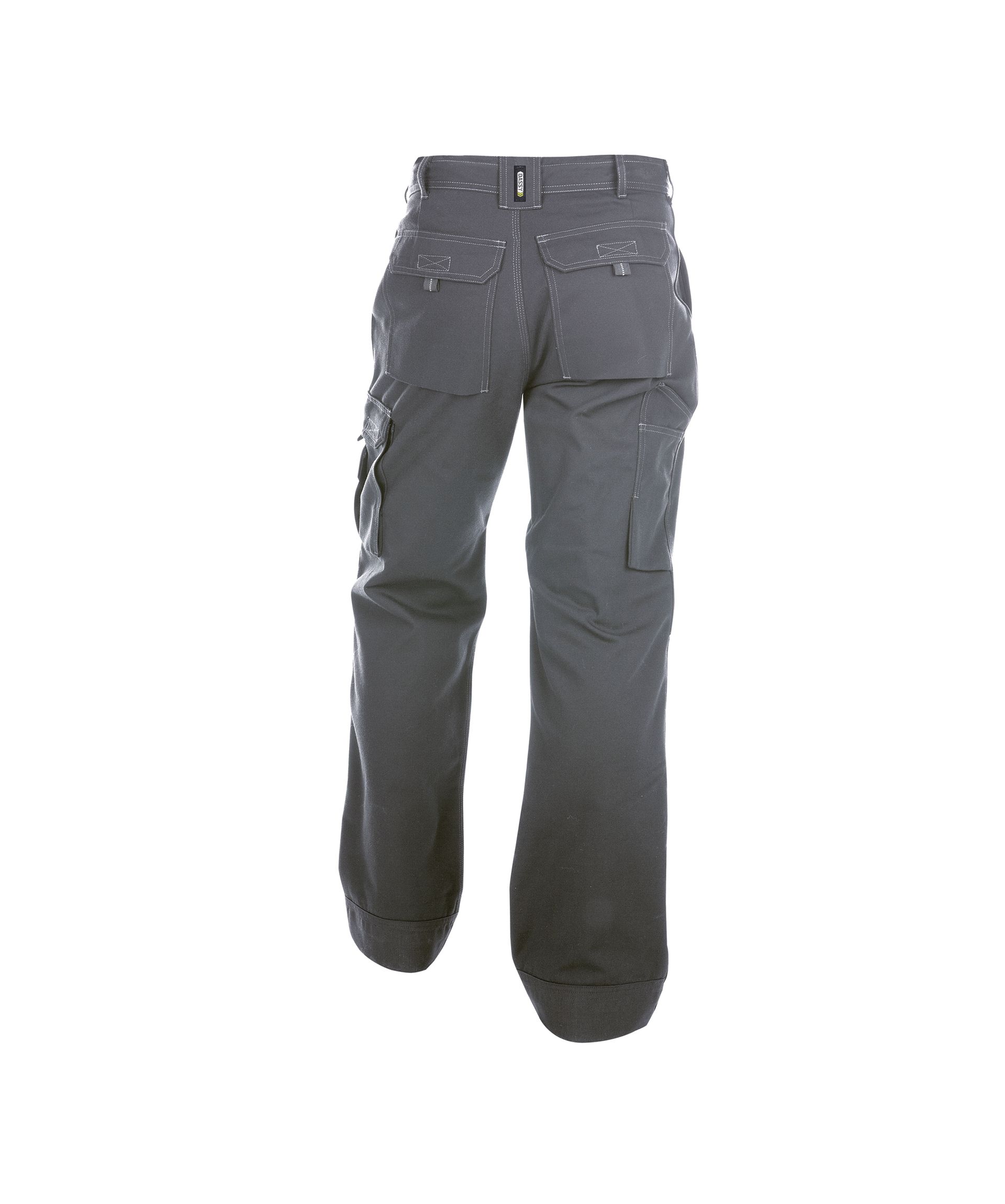 DASSY® Jackson - Canvas Arbeitshose mit Kniepolstertaschen - zementgrau, Gr. 52 - kurze Beinlänge