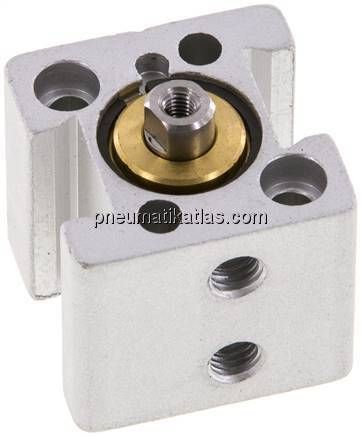 Kurzhubzylinder, doppeltwirkend, Kolben 12mm, Hub 5mm