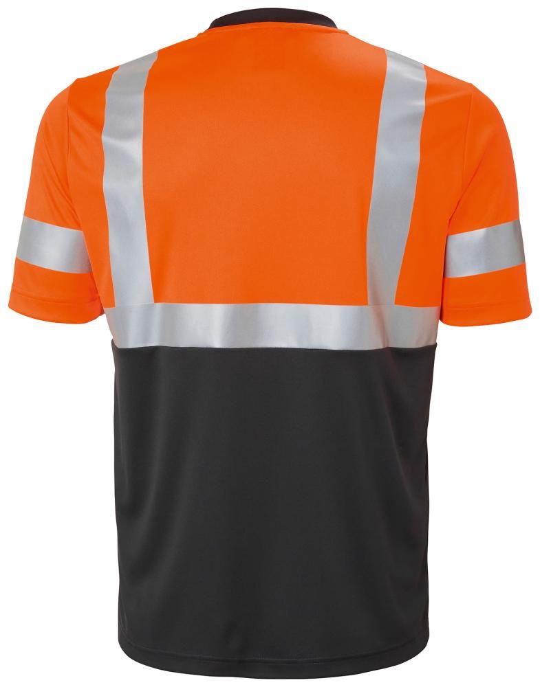Warn-T-Shirt ADDVIS, orange, Gr.2XL