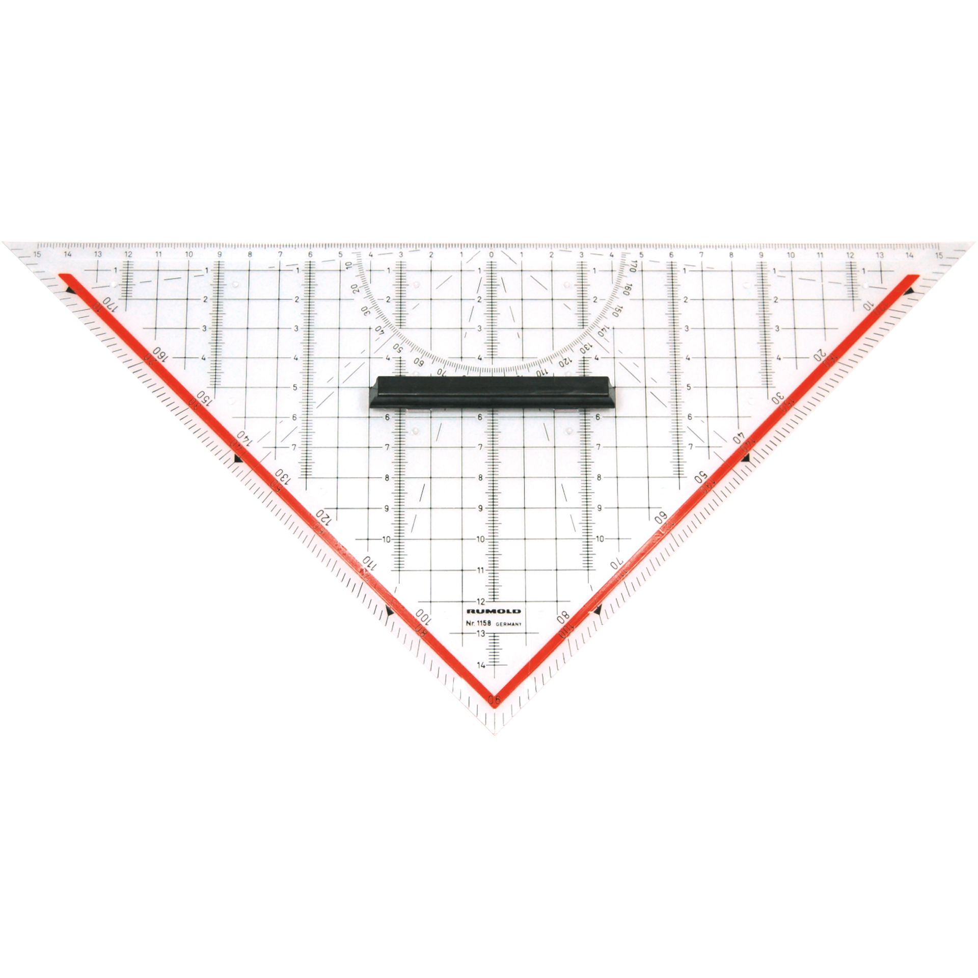 Geometriedreieck 32,5cm Kunststoff transparent