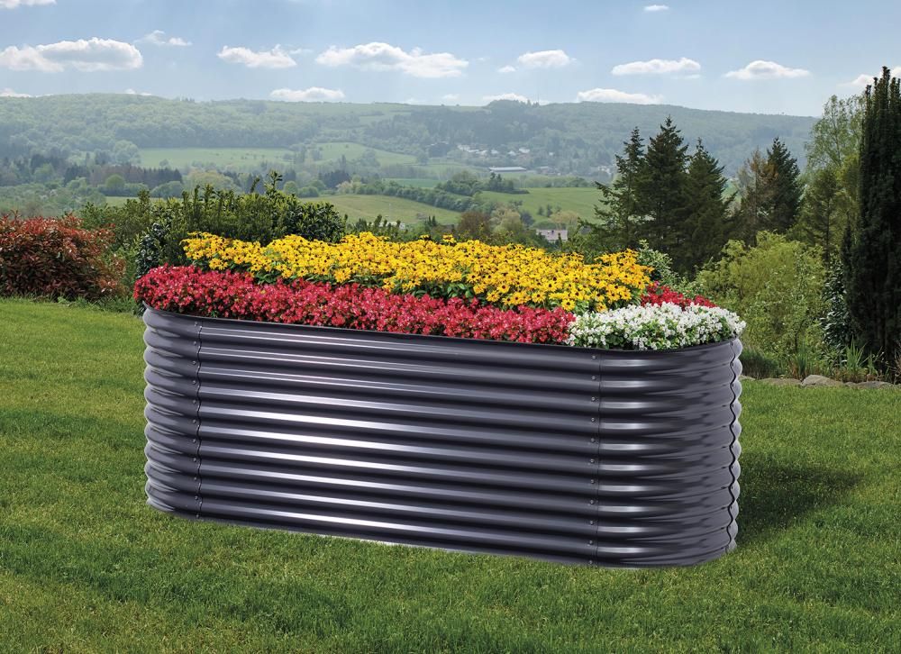 Hochbeet Silo oval240 x 80 x 82 cmanthrazitBeschaffungsartikel