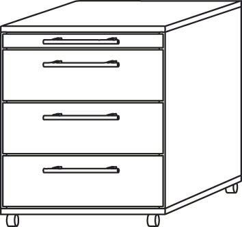 Rollcontainer Buche