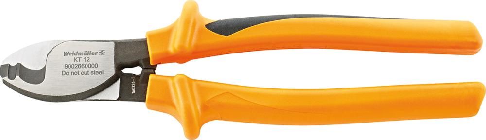 Kabelschere VDE mit Mehrkomponenten-Griffen 225mm KT12 VDE Weidmüller