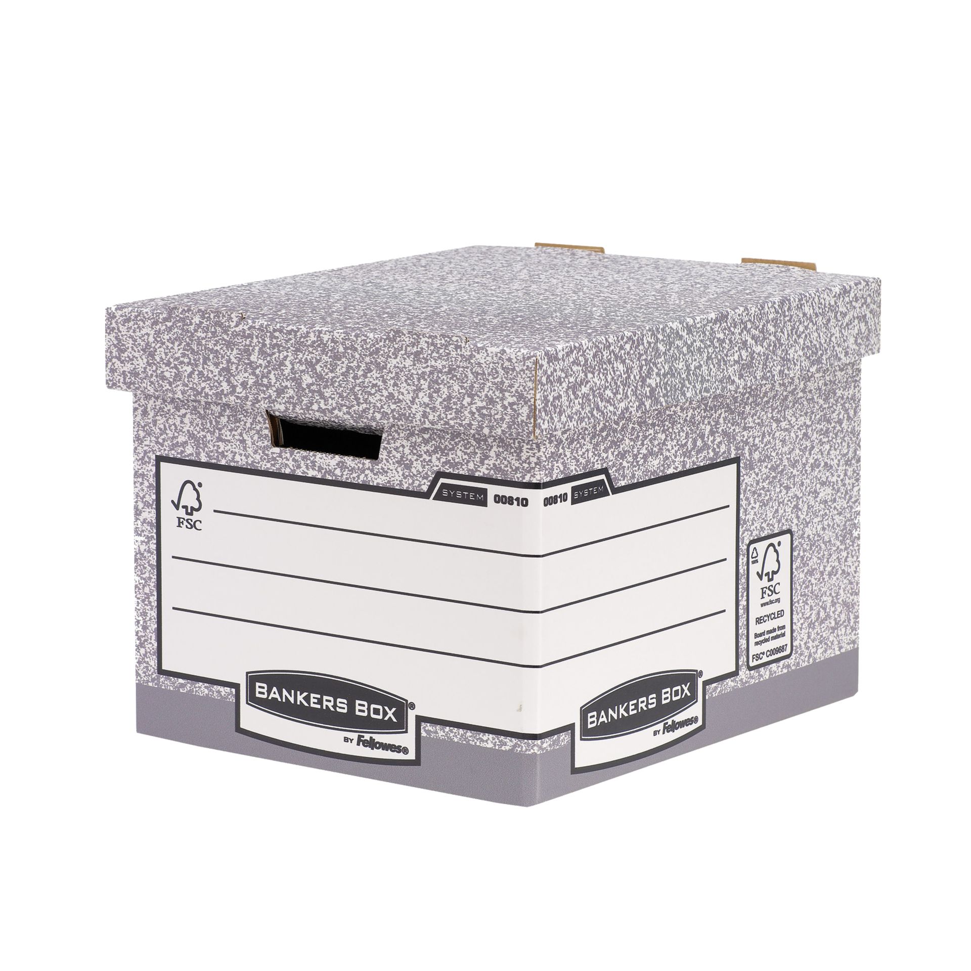 Archivbox System grau/weiß