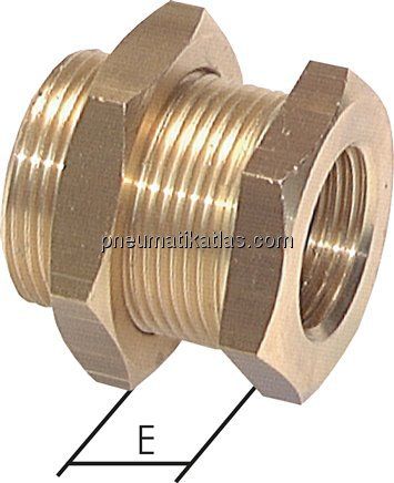 Schottverschraubung G 1/8"-G 1/4", Messing