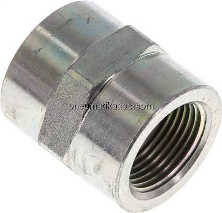 Hochdruck-Muffe NPT 3/4"-NPT 3/4", Stahl verzinkt