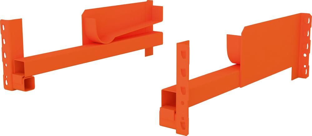 Kabeltrommelauflage Paar für Tiefe 1100 mm RAL 2001 mit Trommeleinlauf