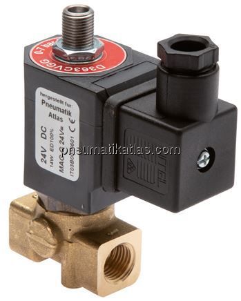 3/2-Wege Magnetventil G 1/8" stromlos geschlossen (NC)