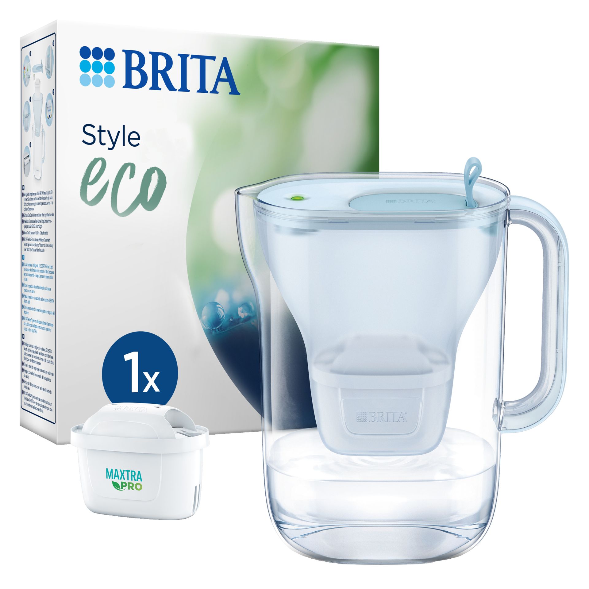 Wasserfilter Style eco 2,4l inkl. MX PRO gletscherblau