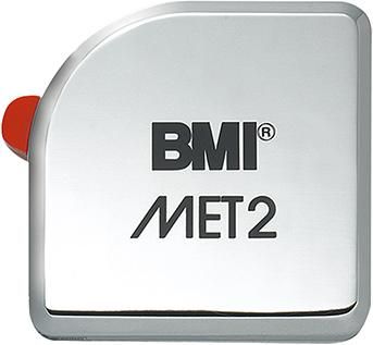 Taschenbandmaß MET2 2mx13mm weiß BMI