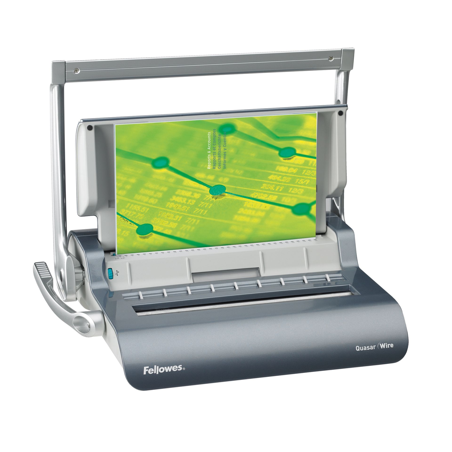 Drahtbindegerät Quasar max. 120Blatt grau