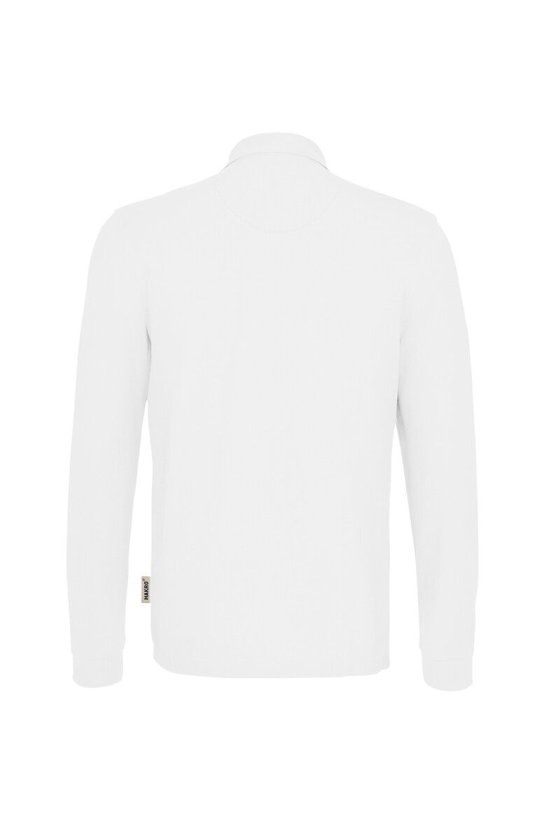 HAKRO Longsleeve-Poloshirt MIKRALINAR® weiß, XS