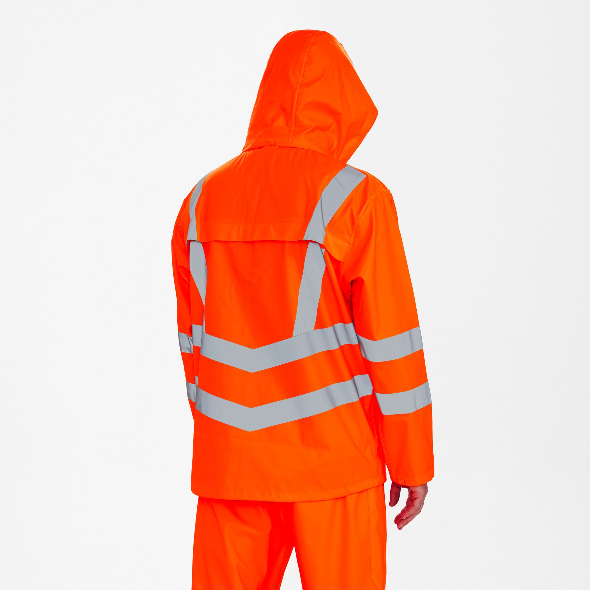 Safety Regenjacke Hi-vis Orange, Gr. L