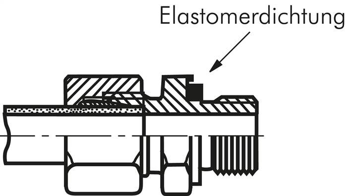 Gerade Schneidringverschr. G 1/8"-6 L (M12x1,5), Stahl verzinkt
