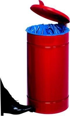 Tretabfallsammler 60l KS-Deckel rot VAR