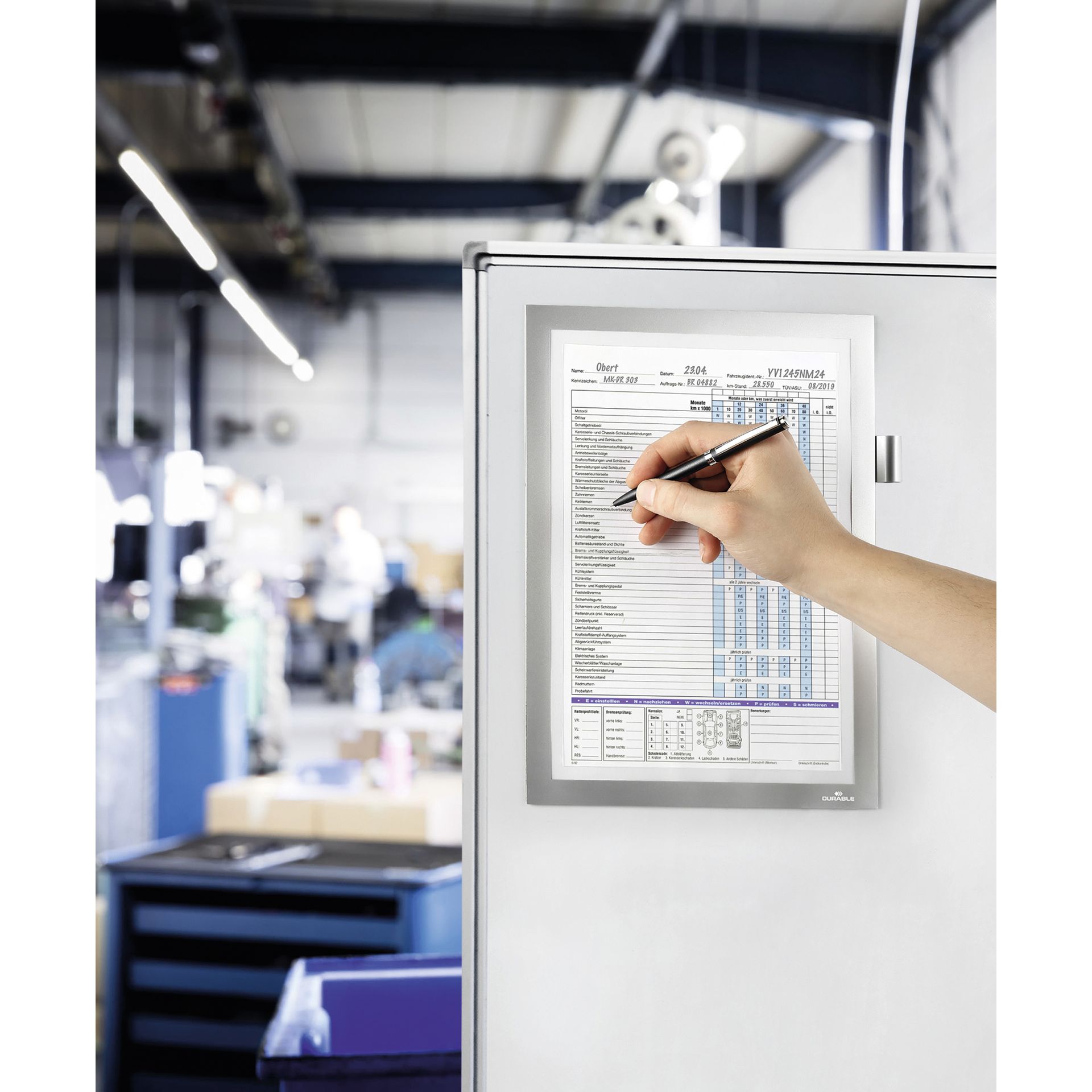 Informationsrahmen DIN A4 magnetisch silber