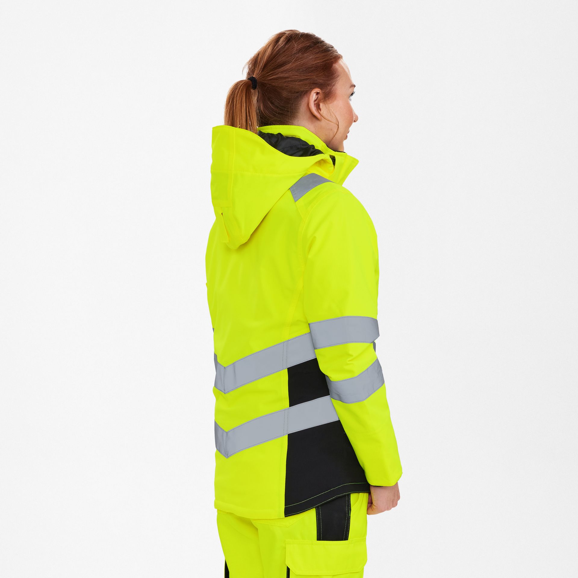 Safety Damen Winterjacke Gelb/Schwarz, Gr. XS