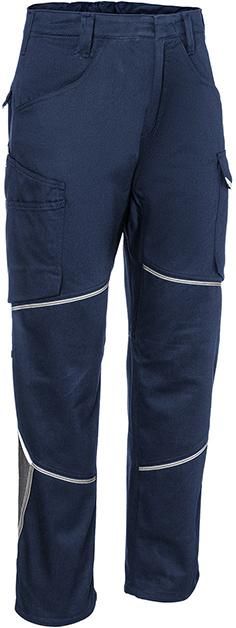 Damenhose ICONIQ, dunkelblau/anthrazit, Gr.52 Kübler