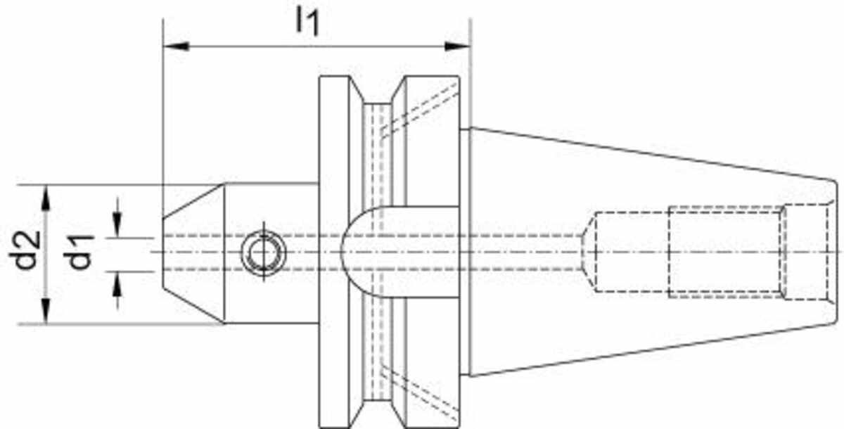 Flächenspannfutter JISB6339AD BT40 18 mm A100 FORTIS
