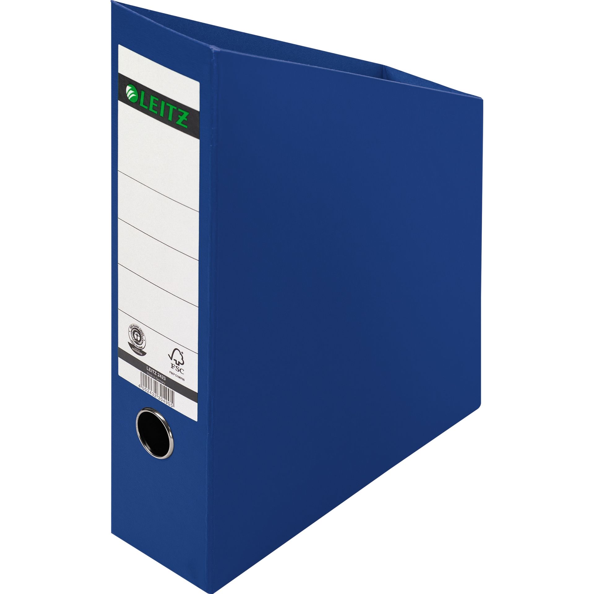 Stehsammler DIN A4 76mm Hartpappe RC blau