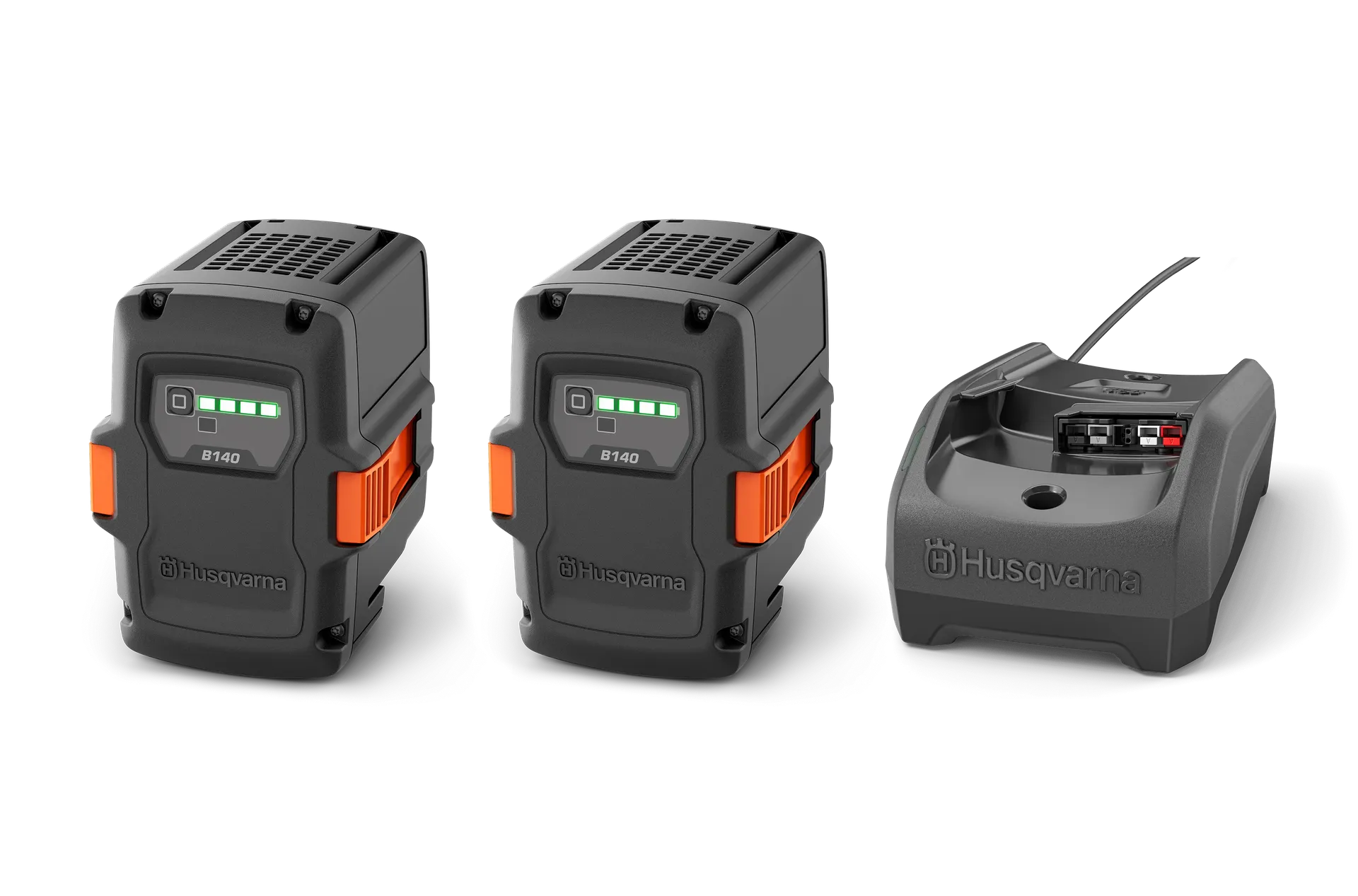 Husqvarna Akku Starter Set - 2x Akku B140 + 1x Ladegerät C80