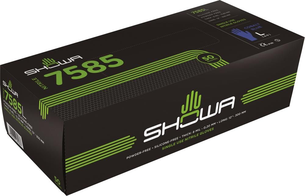 Einweghds.,Nitril,7585, Gr.L(8-9),Pack a 50Stck