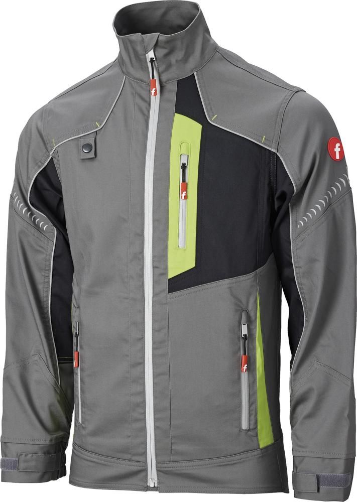 Jacke Flex grau/schwarz/lime Gr. 2XL FORTIS