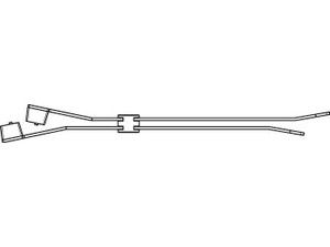 ART 82518 Kabelbinder zur Parallelführ. PA66HIRHS schwarz 7,6 x 380 S