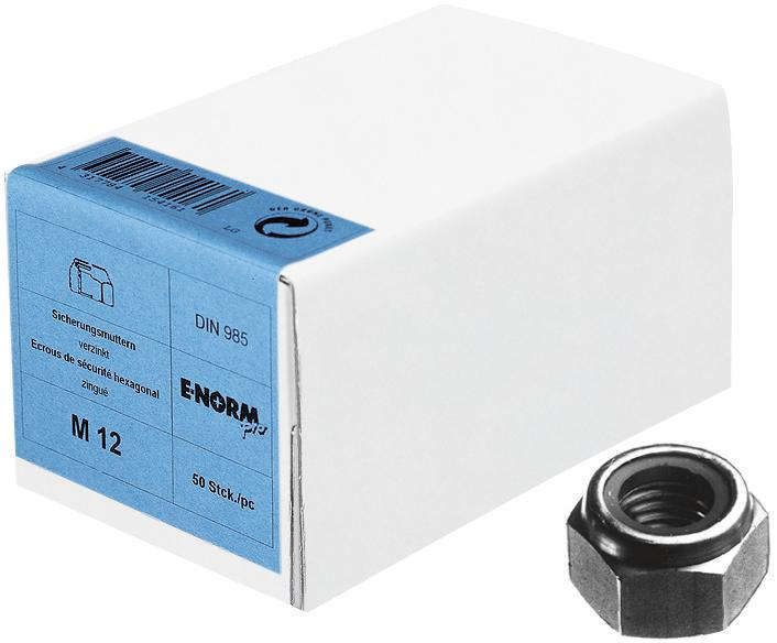 DIN 985 galZn M12 KP E-NORMpro