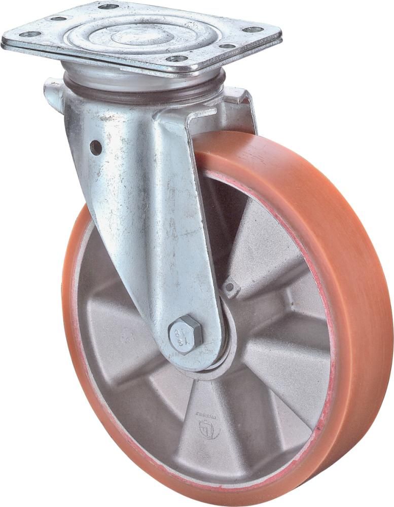 Lenkrolle 125mm N100.B90 Platte,Polyure