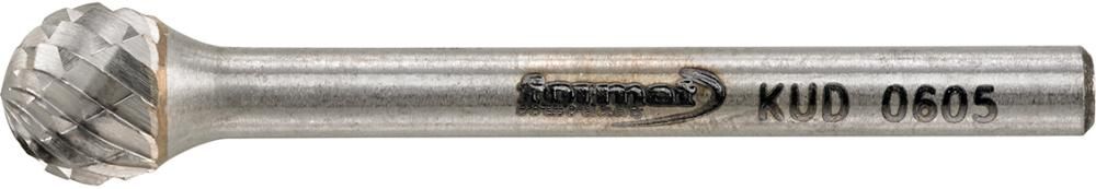 Kleinfrässtift HM kugelförmig 0605 C 3mm 6x5mm FORMAT