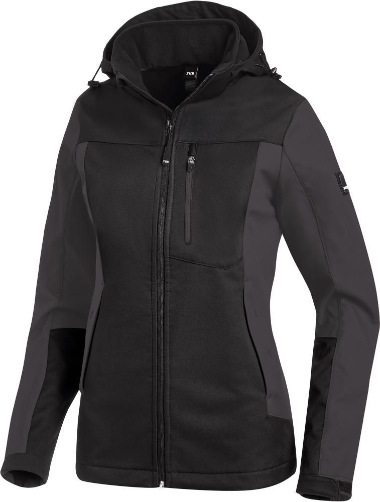 FHB JULIA Softshelljacke, Anthrazit, Gr. XS