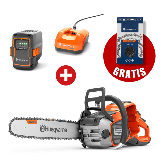 Husqvarna Akku-Motorsäge 550i XP inkl. Akku B330X und Ladegerät C750X und Kette