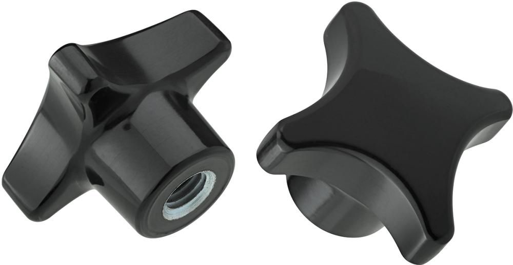 Kreuzgriff DIN6335 Duroplast, Form K, 32mm, M 6, Inhalt: 5 Stück FORTIS